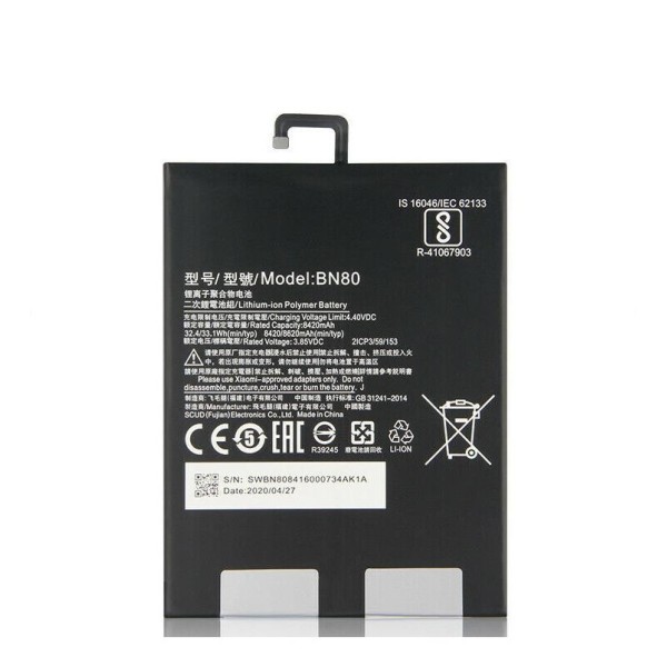 Batería BN80 Xiaomi Mi Pad 4 PLUS de 8420mAh