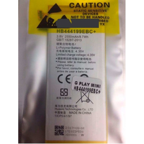 Batería Huawei G Play Mini HONOR 4C HB444199EBC+ 2550mha CHC-U01 battery