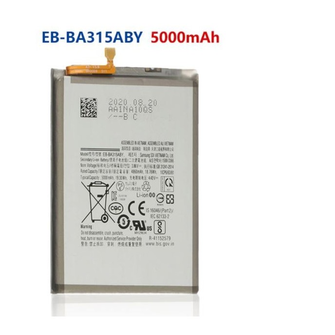Bateria Samsung Galaxy A31 SM-A315 EB-BA315ABY 4860mAh Bateria Samsung Galaxy A31 SM-A315 EB-BA315ABY 4860mAh