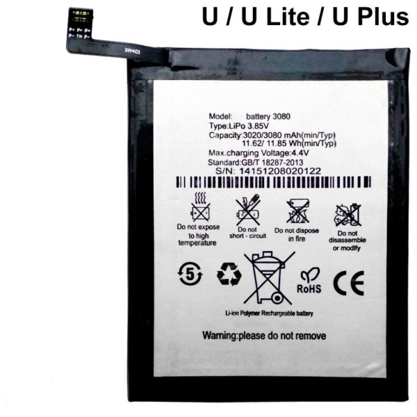 Batería BQ Aquaris U  U Lite U Plus 3080mAh