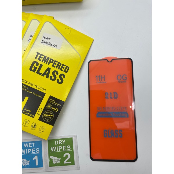 Cristal templado 21D REDMI 9T Xiaomi protector pantalla