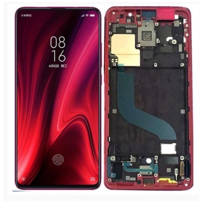 Pantalla con MARCO Xiaomi Mi9T mi 9t  Mi9T Pro  Redmi K20  K20 PRO INCELL compatible ROJO (LCD/display + digitalizador/táctil) 