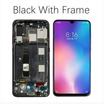 Pantalla con MARCO Xiaomi Mi9 OLED  NEGRO (LCD/display + digitalizador/táctil) 