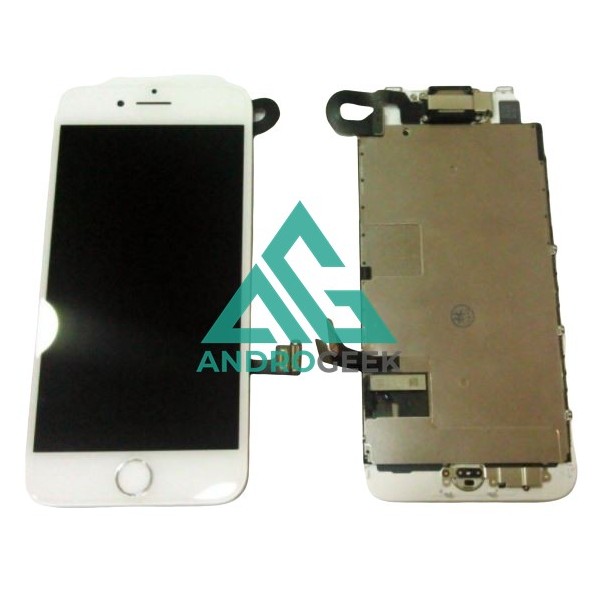 Pantalla iPhone SE 2020 FULL SET CON Componentes BLANCA PREMIUM (Botón Home + Altavoz + Cámara frontal)  (LCD + táctil) 