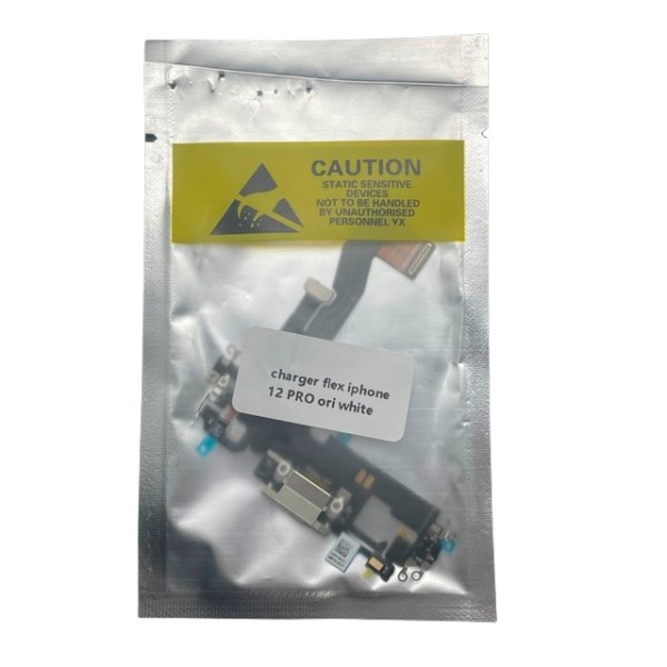 Flex Conector carga iPhone 12 PRO BLANCO calidad PREMIUM flex Carga y micrófono Flex charger