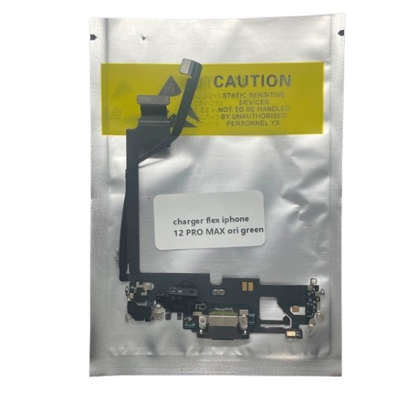 Flex Conector carga iPhone 12 PRO MAX VERDE calidad PREMIUM flex Carga y micrófono Flex charger