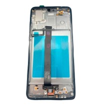 Pantalla con MARCO plata Huawei P20 AZUL OLED con fingerprint  PREMIUM (LCD/display + digitalizador/táctil) 
