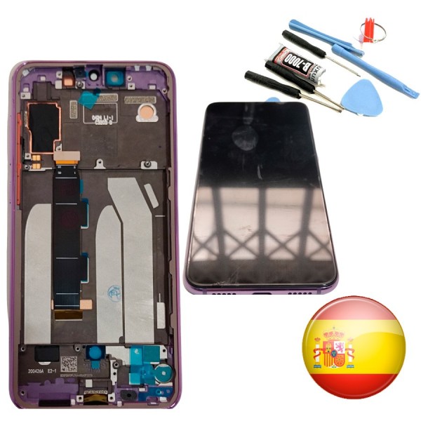 Pantalla con MARCO VIOLETA Xiaomi Mi 9 SE mi9se mi 9se INCELL compatible (LCD/display + digitalizador/táctil) 