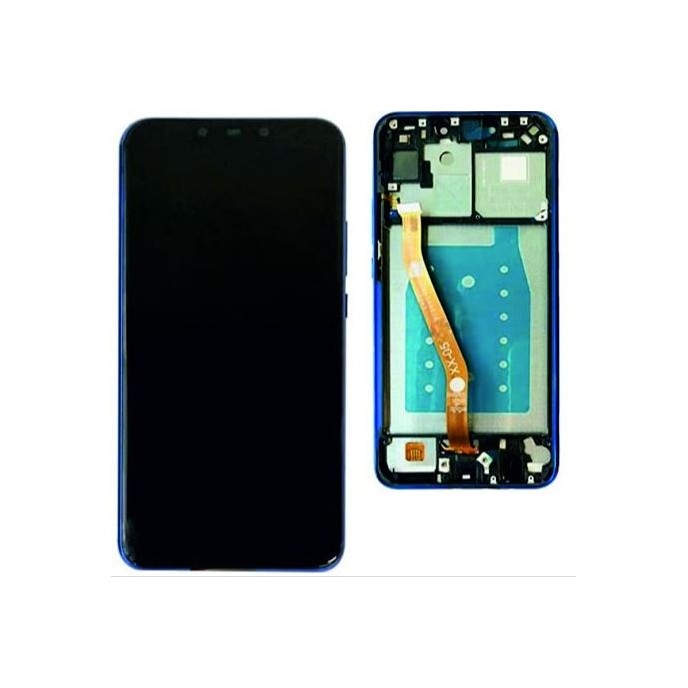 Pantalla con MARCO Huawei Mate 20 LITE AZUL PREMIUM  SNE-LX1 SNE-LX2 SNE-LX3 (LCD/display + digitalizador/táctil)