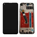 Pantalla con MARCO Huawei P40 Lite 5G Nova 7SE Nova 7i NEGRO PREMIUM (LCD/display + digitalizador/táctil)