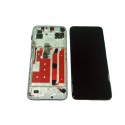 Pantalla con MARCO Huawei P40 Lite 5G Nova 7SE Nova 7i PLATA PREMIUM (LCD/display + digitalizador/táctil)