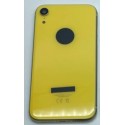 Carcasa chasis Tapa Trasera iPhone XR AMARILLA calidad PREMIUM logo