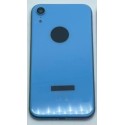 Carcasa chasis Tapa Trasera iPhone XR AZUL calidad PREMIUM logo