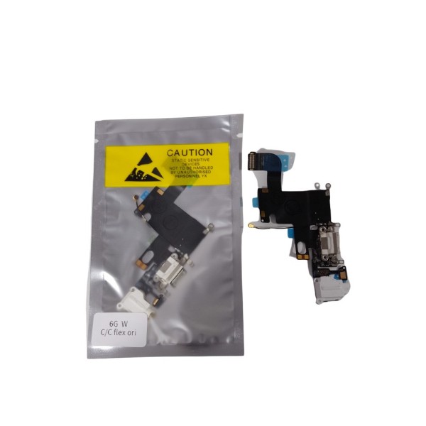Flex conector carga iPhone 6 BLANCO microfono antena placa carga