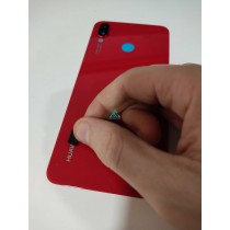 Tapa trasera Huawei P smart PLUS Nova 3i ROJA CON LENTE back cover tapa cubre bateria  PREMIUM