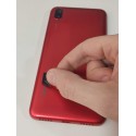 Tapa Xiaomi REDMI 7A ROJA CON LENTE back cover tapa cubre bateria 
