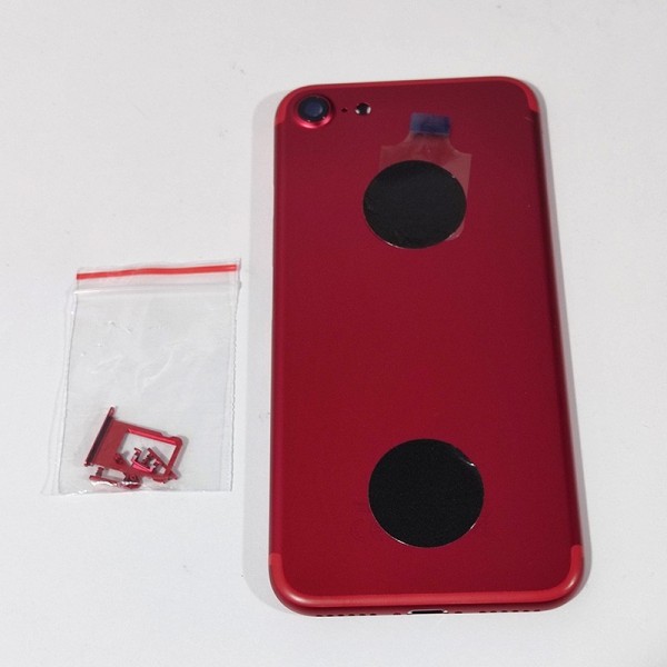 Tapa chasis iPhone 7 ROJO Carcasa trasera iPhone 7 chasis tapa trasera 