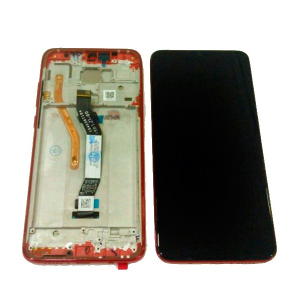 Pantalla Xiaomi Redmi Note 8 PRO con MARCO ROJO modelo 1 SIM calidad original
