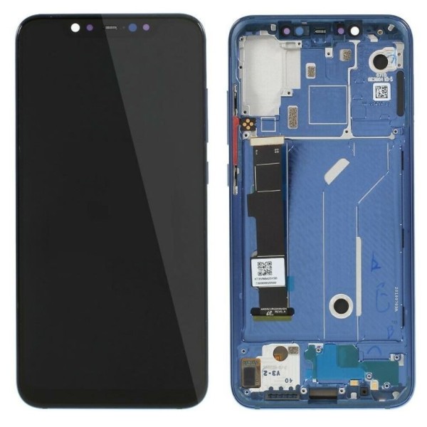 Pantalla con MARCO Xiaomi Mi8 LITE mi 8 lite AZUL calidad PREMIUM (LCD/display + digitalizador/táctil)