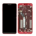 Pantalla con MARCO Xiaomi Mi8 LITE mi 8 lite ROJO calidad PREMIUM (LCD/display + digitalizador/táctil)