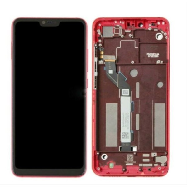 Pantalla con MARCO Xiaomi Mi8 LITE mi 8 lite ROJO calidad PREMIUM (LCD/display + digitalizador/táctil)