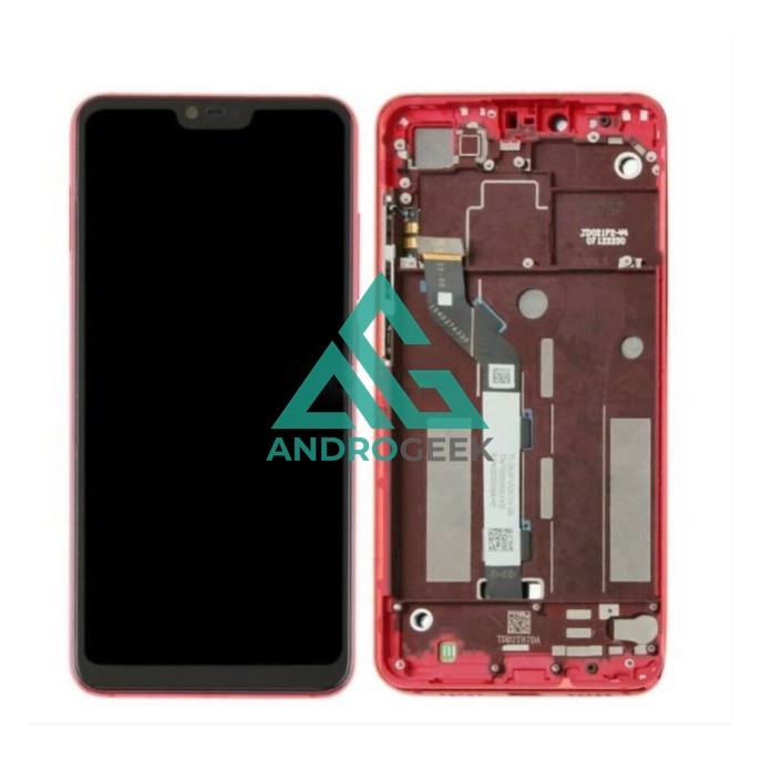 Pantalla con MARCO Xiaomi Mi8 LITE mi 8 lite ROJO calidad PREMIUM (LCD/display + digitalizador/táctil)