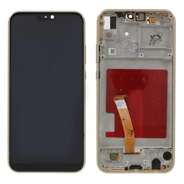 Pantalla con MARCO Huawei P20 LITE DORADO NOVA 3E ANE-LX1 (LCD/display + digitalizador/táctil)