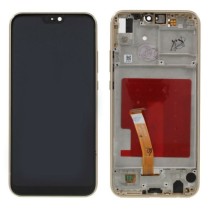 Pantalla con MARCO Huawei P20 LITE DORADO NOVA 3E ANE-LX1 (LCD/display + digitalizador/táctil)
