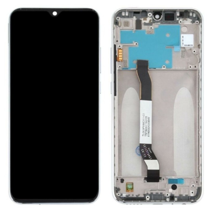 Pantalla Xiaomi Redmi Note 8 con Marco PLATA (LCD/display + digitalizador/táctil)