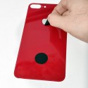 Tapa trasera iPhone 8 Plus ROJA FACIL INSTALACION A1863 A1905 A1906 tapa bateria