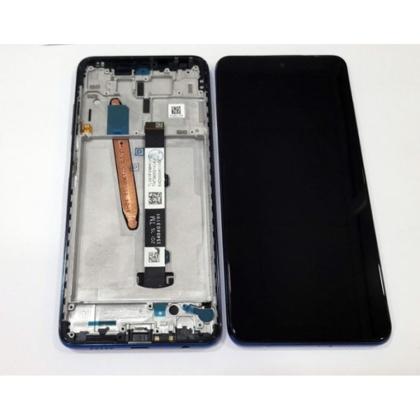 Pantalla Xiaomi Poco X3 NFC CON MARCO AZUL  (LCD/display + digitalizador/táctil)