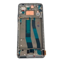 Pantalla Xiaomi con MARCO Plata Mi 11 Lite 4G M2101K9AG Mi 11 Lite 5G M2101K9G PREMIUM (LCD/display + digitalizador/táctil)