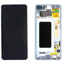 Pantalla con MARCO plata Samsung S10 PLUS SM-G975F OLED 2 (LCD/display + digitalizador/táctil) Pantalla con MARCO plata Samsung S10 PLUS SM-G975F OLED 2 (LCD/display + digitalizador/táctil)