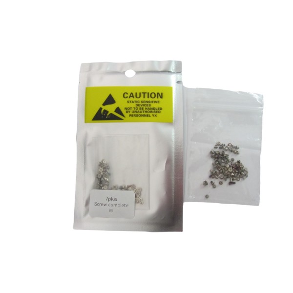 Set de Tornillos para iPhone 7 PLUS  blanco / plata