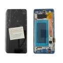Pantalla con MARCO AZUL Samsung  S10 PLUS SM-G975F OLED 2  (LCD/display + digitalizador/táctil) 