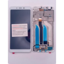 Pantalla Xiaomi Redmi 6  Redmi 6A con MARCO BLANCO (LCD/display + digitalizador/táctil) 