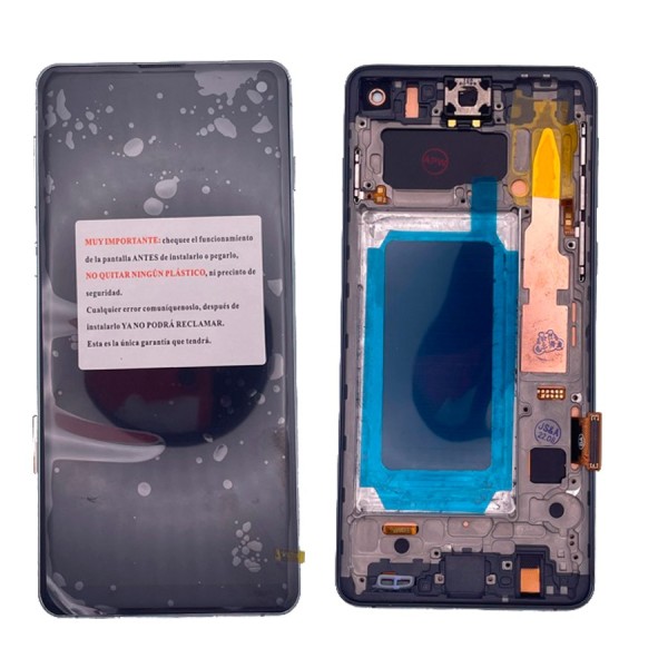 Pantalla Samsung  S10 SM-G973F OLED 2 con MARCO VERDE (LCD/display + digitalizador/táctil) 