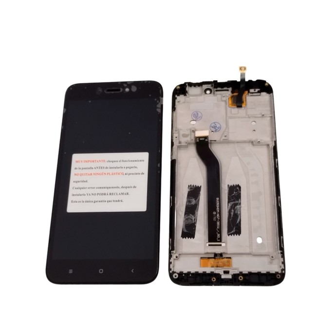 Pantalla Xiaomi Redmi 5A sin logo CON MARCO NEGRO (LCD/display + digitalizador/táctil)