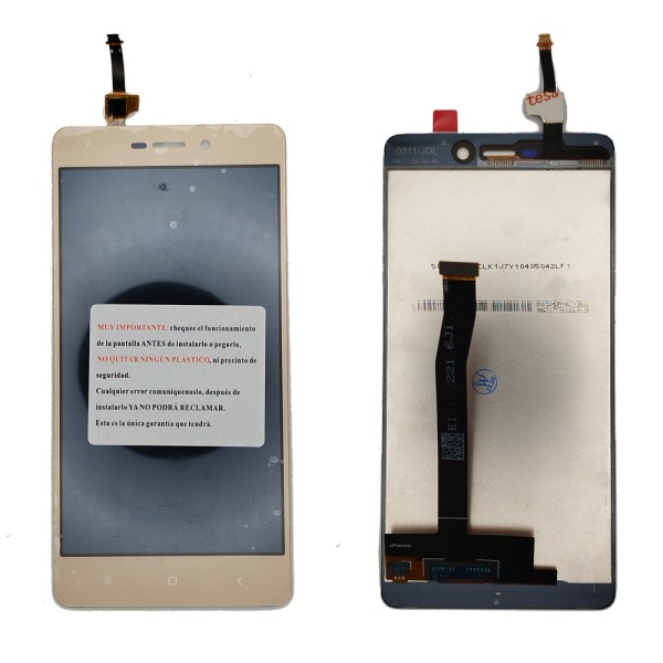 Pantalla Xiaomi Redmi 3 Redmi 3S Redmi 3 Pro sin logo DORADO (LCD/display + digitalizador/táctil)