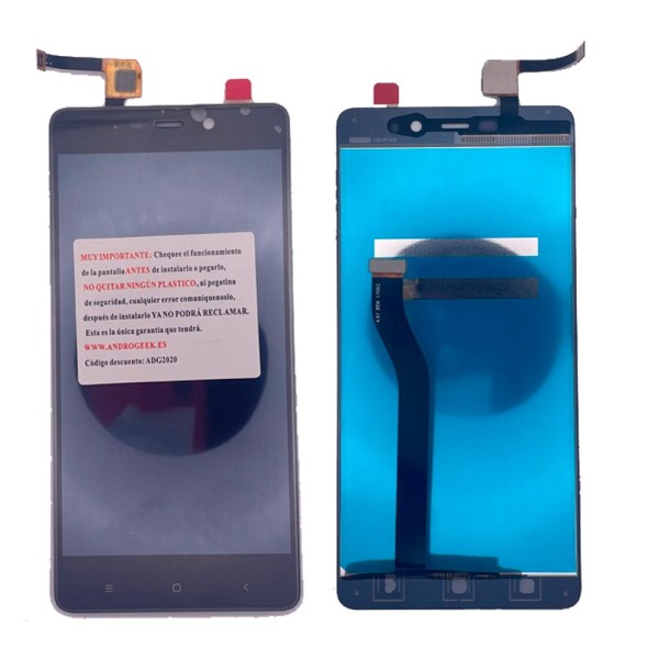 Pantalla Xiaomi Redmi 4 PRO NEGRA sin logo (LCD/display + digitalizador/táctil) 