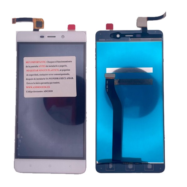 Pantalla Xiaomi Redmi 4 PRO BLANCA sin logo (LCD/display + digitalizador/táctil) 