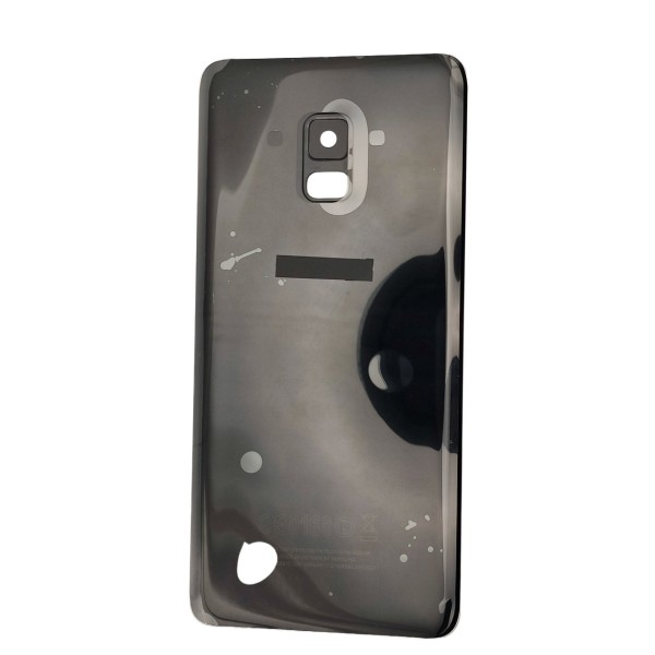Tapa Trasera para Samsung Galaxy A8 PLUS 2018 A730F NEGRA CON LENTE back cover