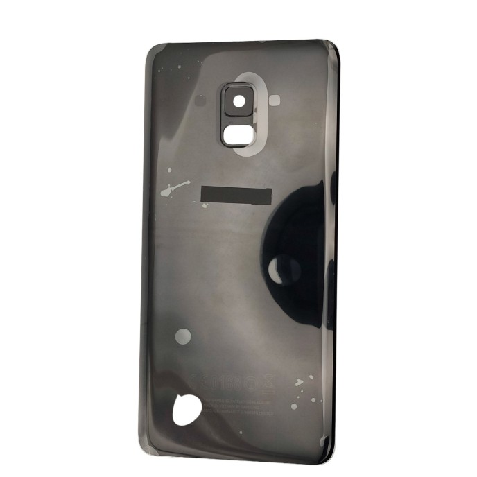 Tapa Trasera para Samsung Galaxy A8 PLUS 2018 A730F NEGRA CON LENTE back cover