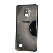 Tapa Trasera para Samsung Galaxy A8 PLUS 2018 A730F NEGRA CON LENTE back cover