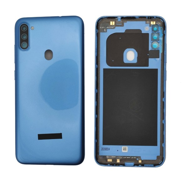 Tapa Trasera para Samsung Galaxy A11 A115 AZUL CON LENTE back cover