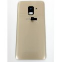 Tapa Trasera para Samsung Galaxy A8 2018 A530F DORADA CON LENTE back cover