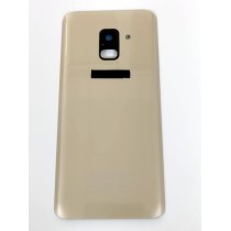 Tapa Trasera para Samsung Galaxy A8 2018 A530F DORADA CON LENTE back cover