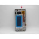 Pantalla Samsung  S10E SM-G970F con MARCO PLATA BLANCA calidad Service Pack (LCD/display + digitalizador/táctil) 