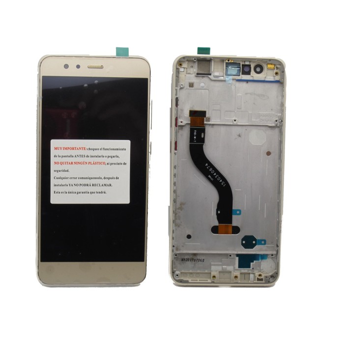 Pantalla Huawei P10 Lite sin logo CON MARCO DORADO (LCD/display + digitalizador/táctil) 