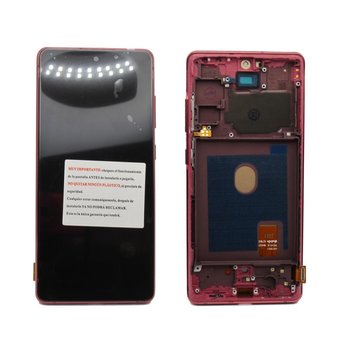 Pantalla Samsung S20 FE 4G SM-G780 S20 FE 5G SM-G781 con MARCO ROJO INCELL (LCD/display + digitalizador/táctil) Pantalla Samsung S20 FE 4G SM-G780 S20 FE 5G SM-G781 con MARCO ROJO INCELL (LCD/display + digitalizador/táctil)